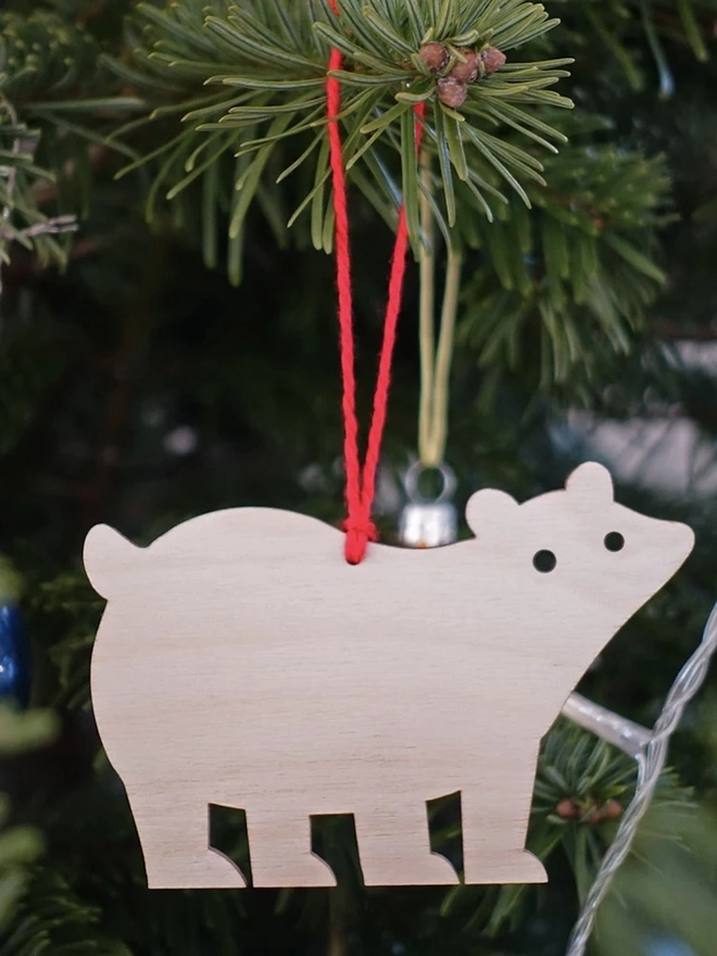 Polar Bear Bauble Christmas Decoration