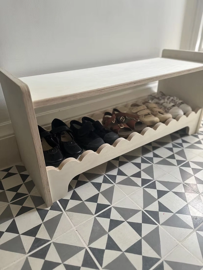 Montessori Children's Toy or Shoe Bench