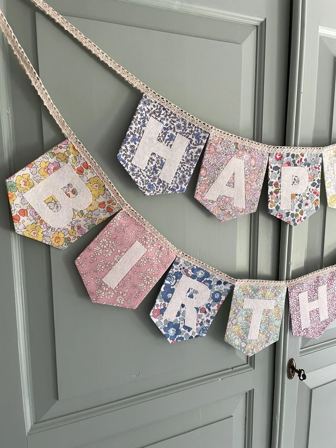Liberty Print Happy Birthday Bunting