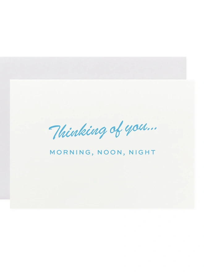 ‘Thinking Of You’ Light Blue Mini Card MC-THINKING-LBL