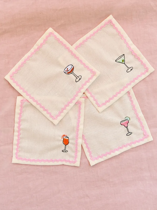 Cocktail Cocktail Napkins (Set Of 4)