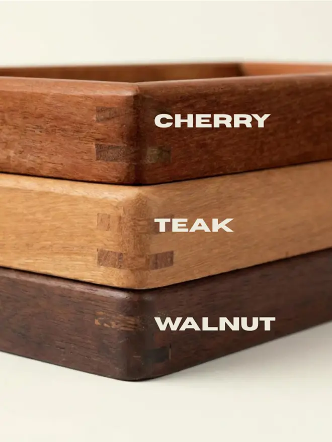 different frame wood colours