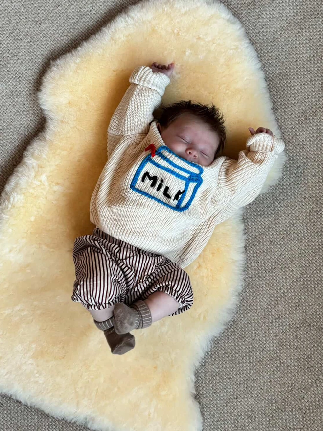 Kids Knitted Milk Carton Jumper 