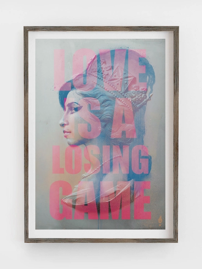 'Love is  Losing Game' Amy Winehouse Art Print