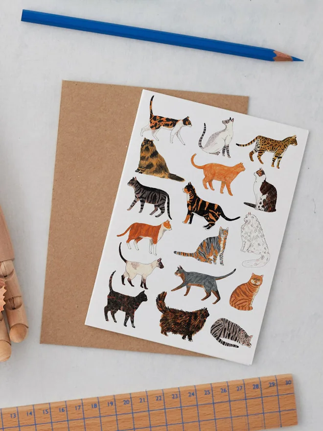 Cats Greeting Card