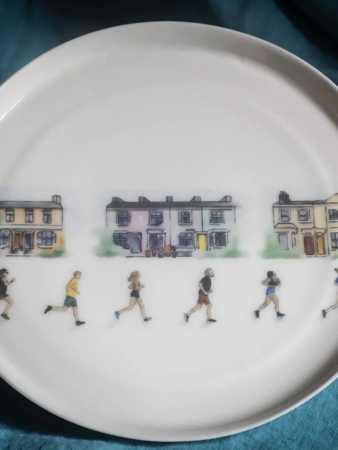 Personalised Runners Dinner Plate