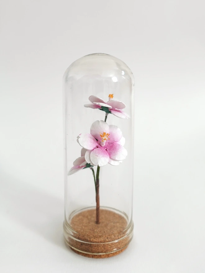 Handmade Mini Cherry Blossoms Dome