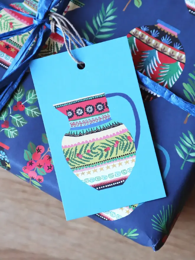 illustrated christmas gift tags