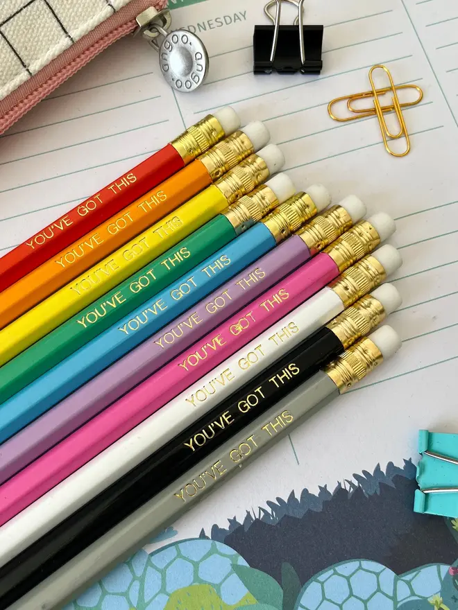 'You've Got This' Exam Pencil Gift (Set Of 1, 5, 10)