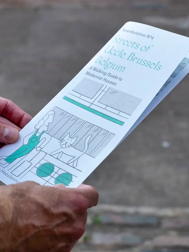 uccles brussels walking guide. a paper walking map of brussels, belgium.
