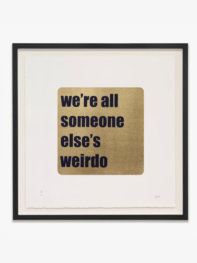 Framed - we're all someone else's weirdo