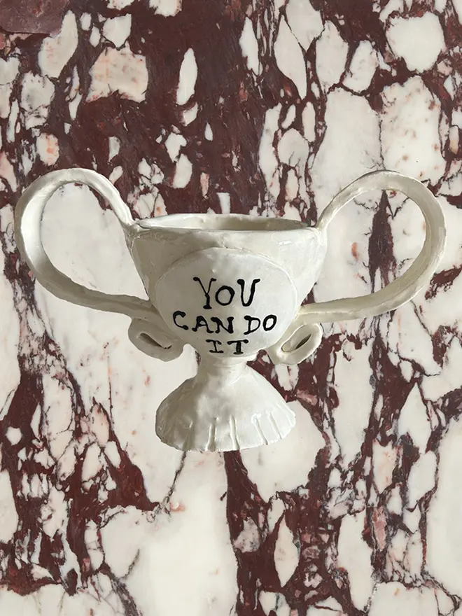 You can do it mini ceramic trophy