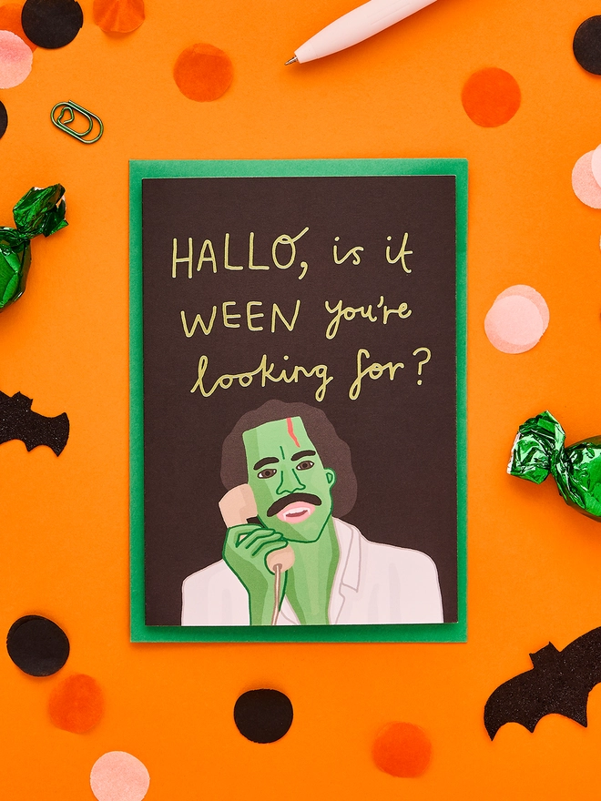 Funny Halloween Card Featuring A Famous Lionel Richie Song