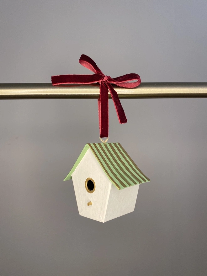 Traditional Bird Box Christmas Decoration