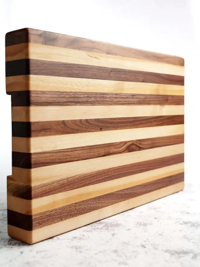 Large Chopping Board, on a marble surface. 