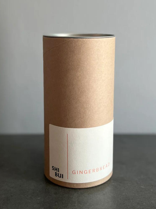 tube of loose leaf gingerbread christmas tea