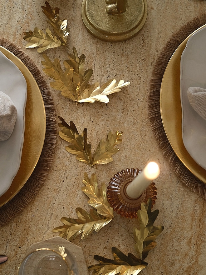 Brass Irish Oak Garland 