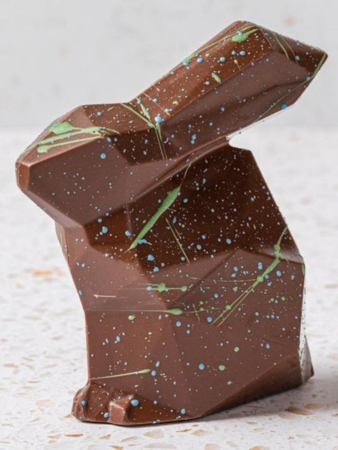 vegan oat milk chocolate easter bunny