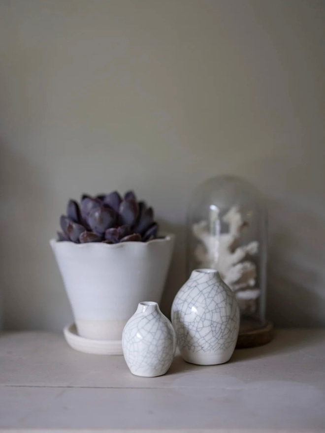 porcelain crackle vase