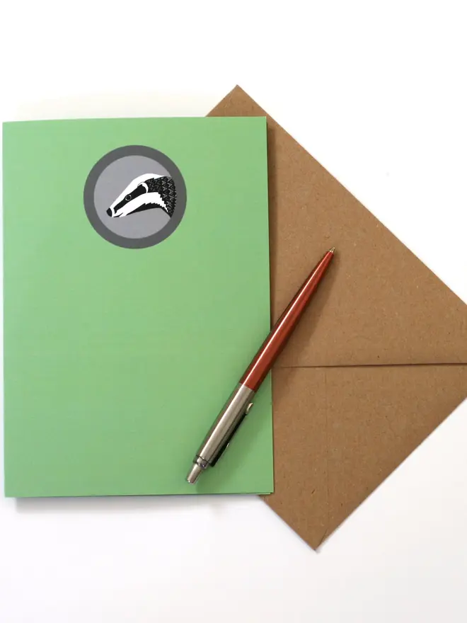 3d badger pop out card