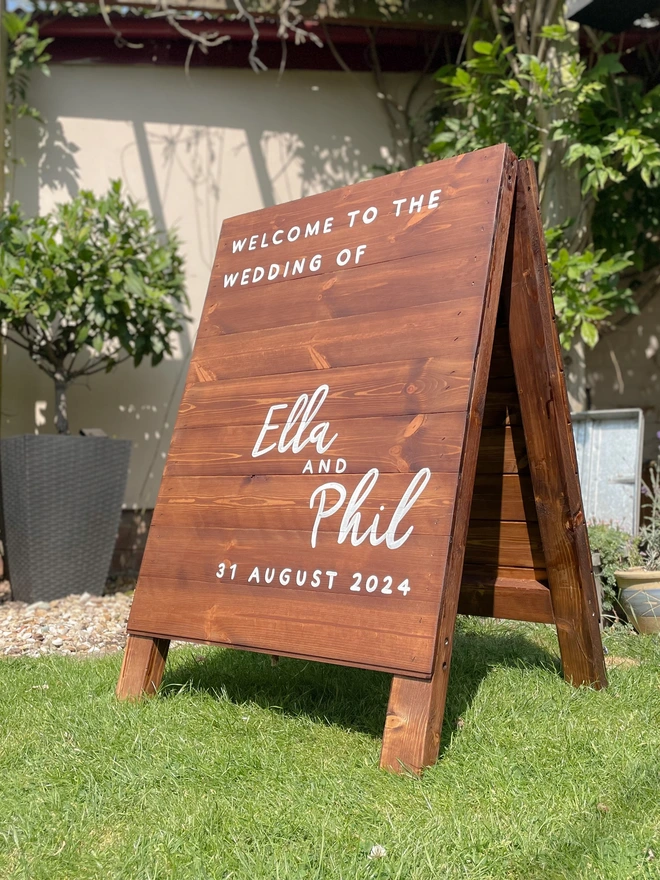 wooden wedding a-Frame
