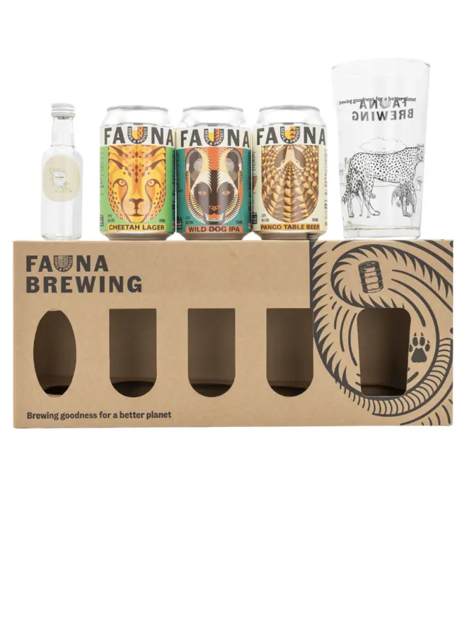 Fauna Brewing craft beer front empty