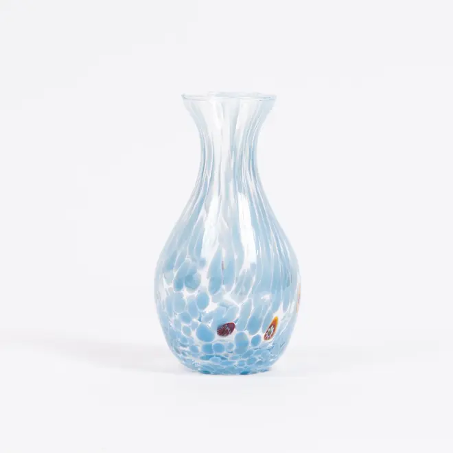 calla curved vase in azzurro