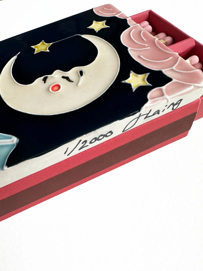 The Moon Ceramic Matchbox