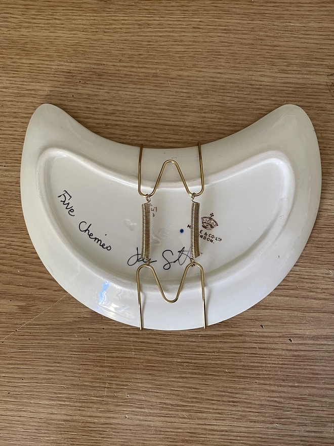 back of 5 cherries side plate
