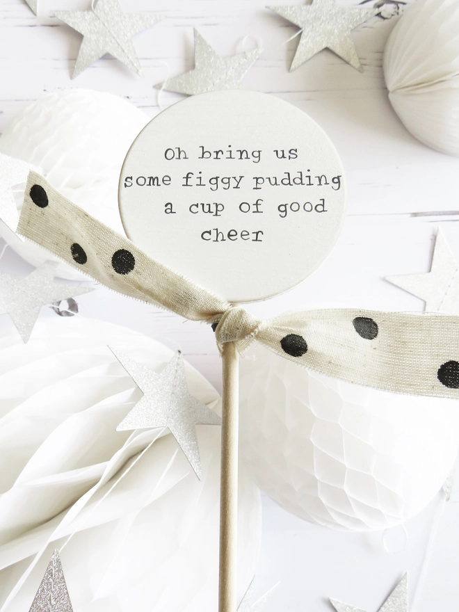 Christmas cake topper