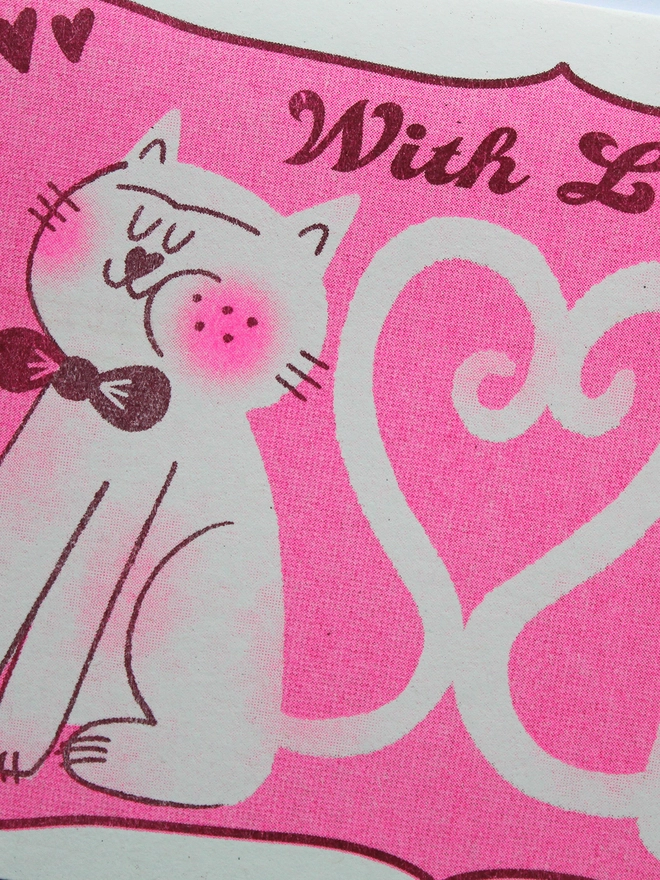 With Love A6 Riso Greetings Card