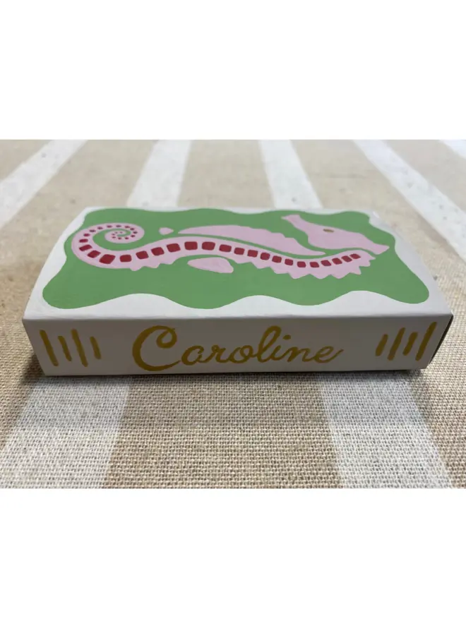 Seahorse Hand Painted Matchbox