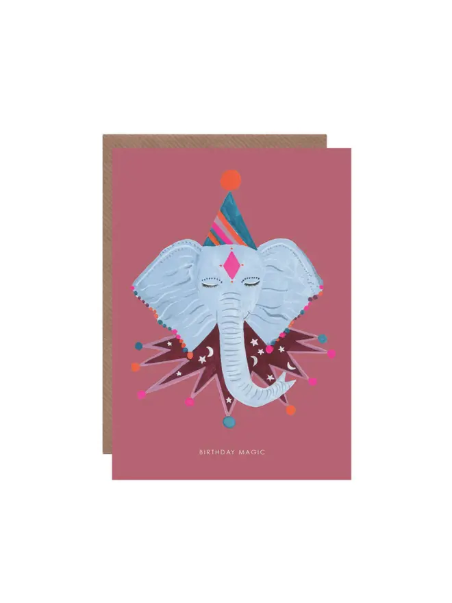 Magical animal blank inside greeting card