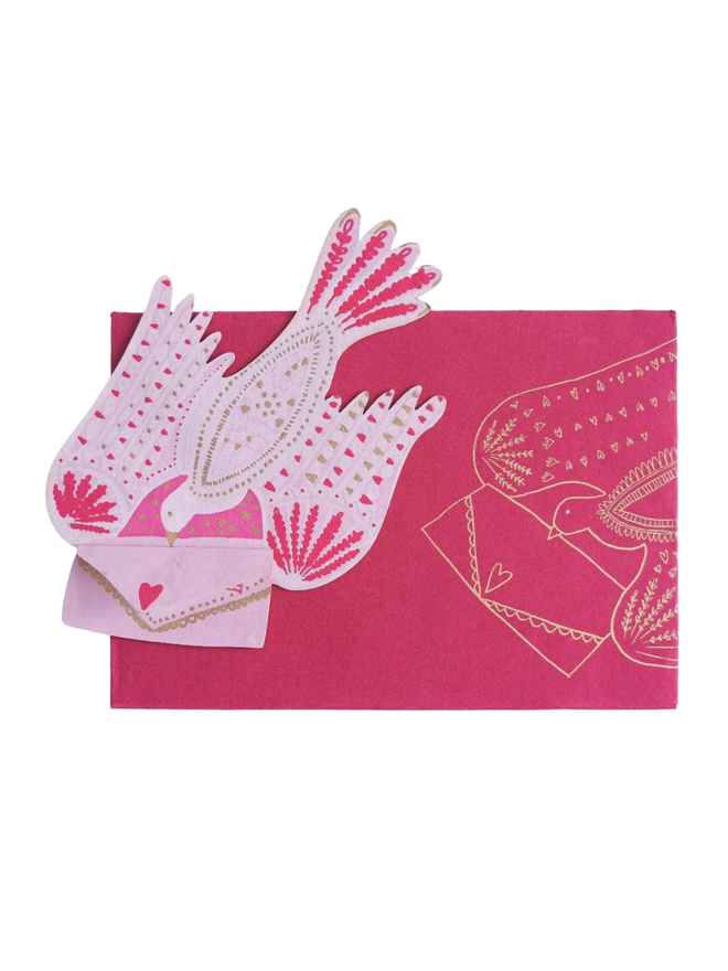 Love letter bird greeting card
