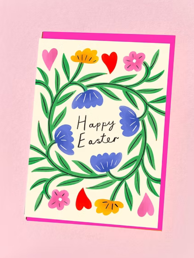Floral easter card
