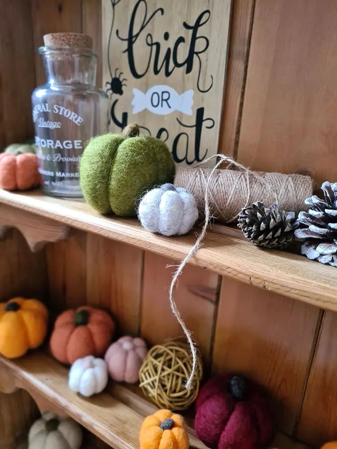 Felt Pumpkin Patch Decoration 