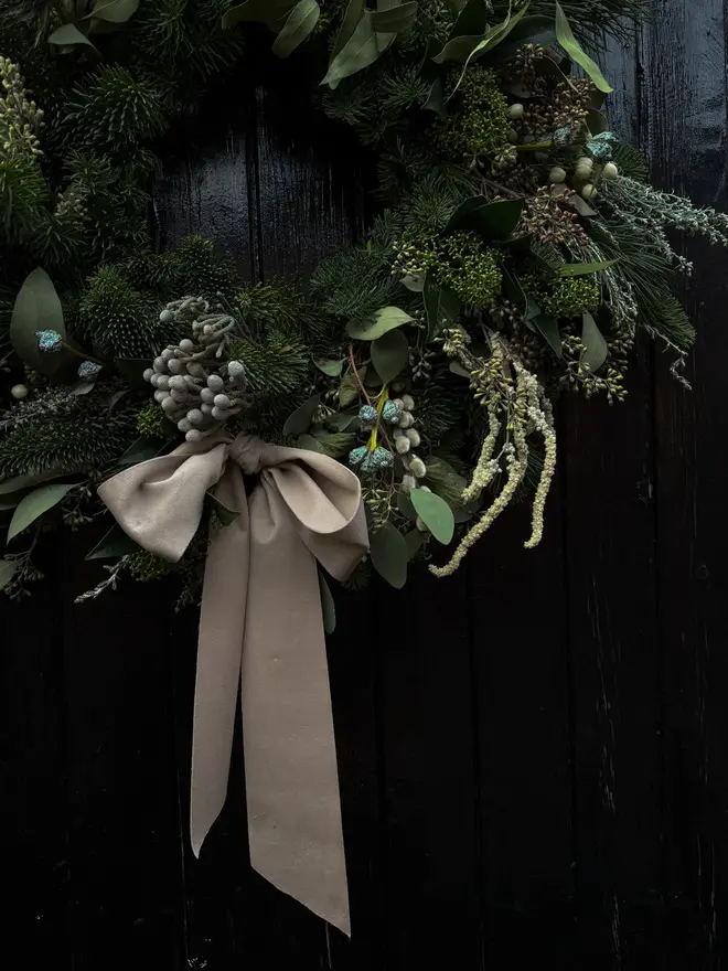 Wild & White Luxury Christmas Wreath