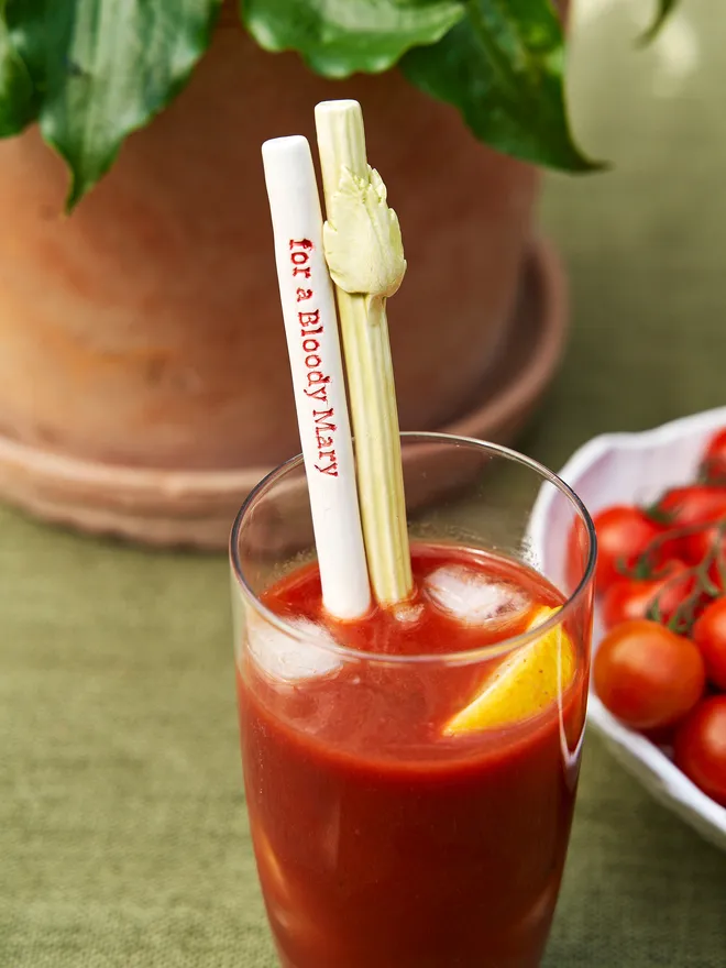 Bloody Mary Drinking Straw
