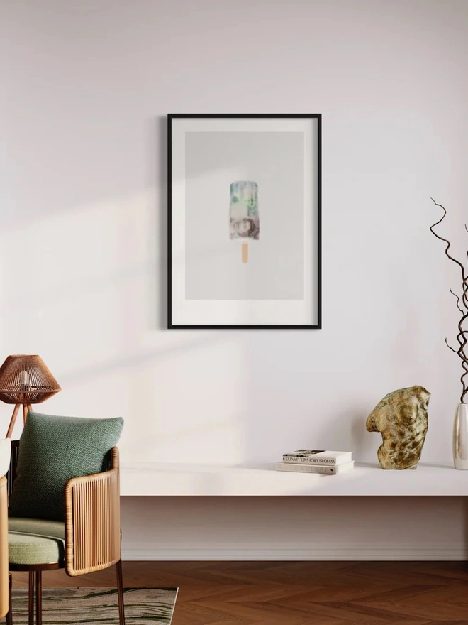 Five Pound Note Ice Lolly Giclée Print
