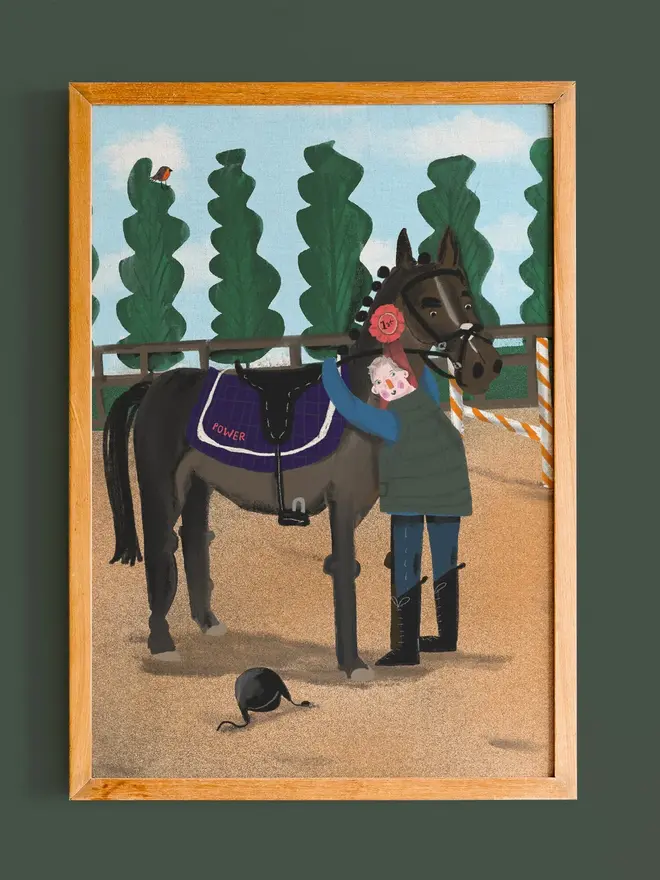 custom illustrated family portrait