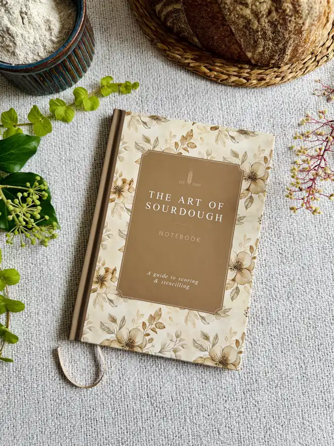 The Art Of Sourdough Notebook Front Cover