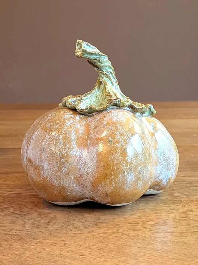 Pumpkin storage pot with lid