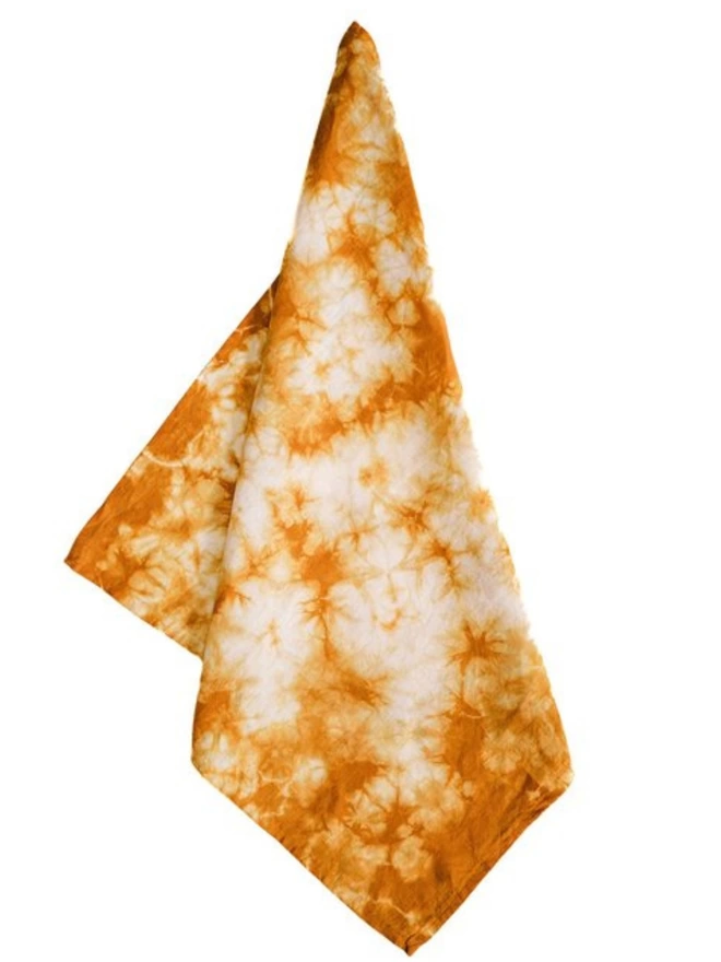Fiery Orange Linen Napkins (Set Of 4)