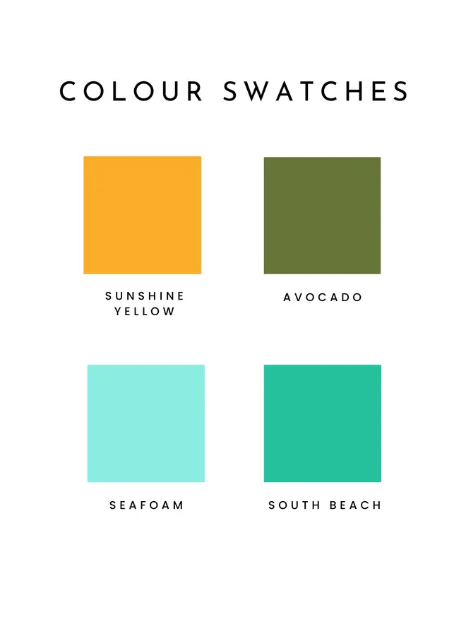 colour swatches