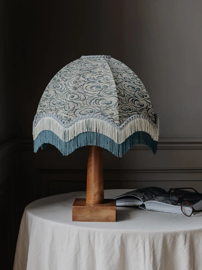 Kumo Clouds Fringed Lampshade