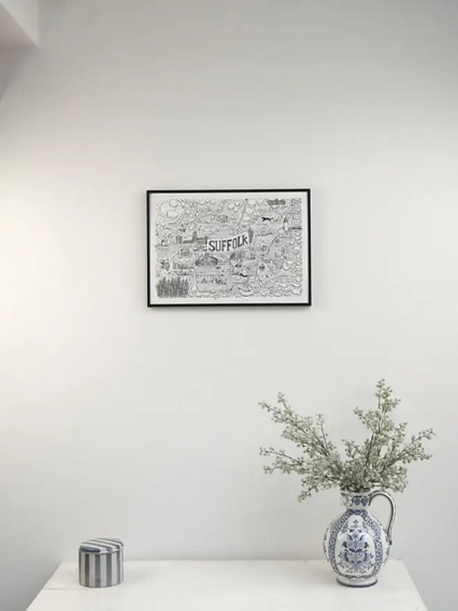Suffolk Poster Wall Art A3