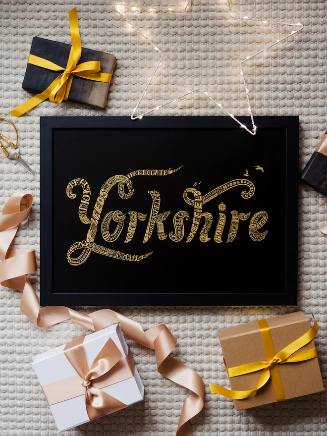 Yorkshire iconic letter drawing