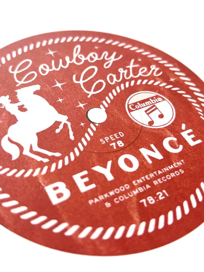 beyonce cowboy carter record print