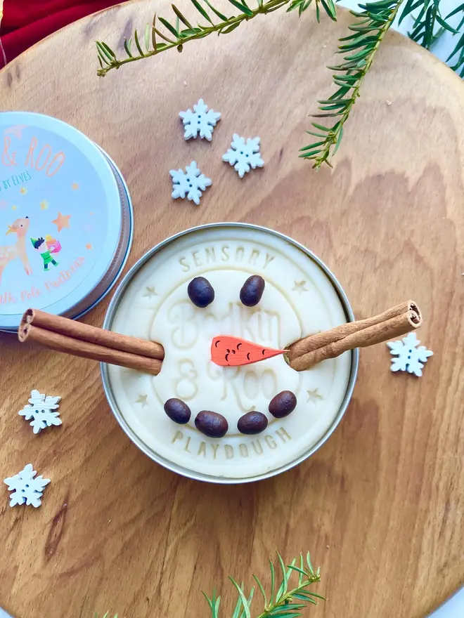 Mini Snowman Playdough Kit