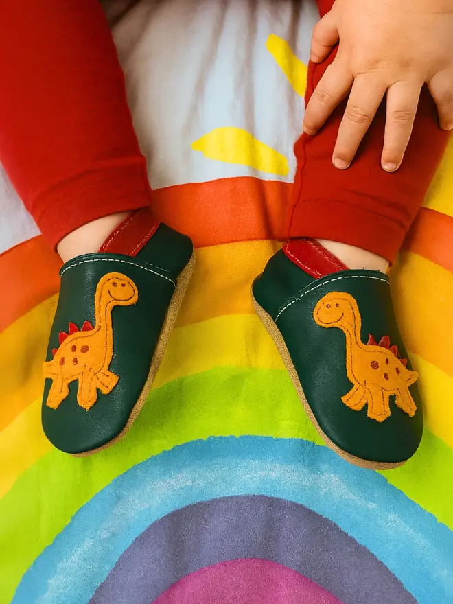 Inch Blue dinosaur forest green